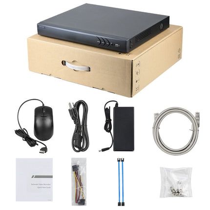 ASE Kit, 4x Dome, 8Mp 4K Ultra HD ColorVu Binnen camera, met NVR en bekabeling
