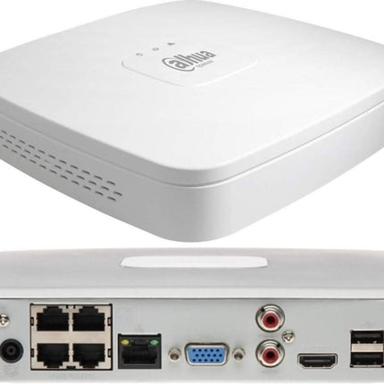 Dahua Black kit 1x Dome 4MP + Recorder & Bekabeling