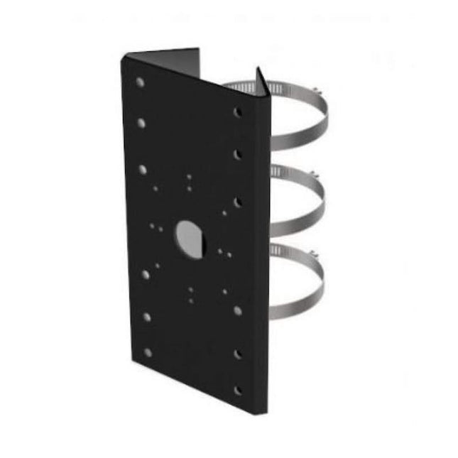 Hikvision DS-1275ZJ-SUS Black, zwarte paalmontagebeugel met klemmen