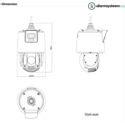 Hikvision DS-2SE7C425MW-AEB, 4MP Dual PTZ 25X zoom