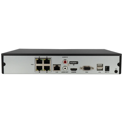 Hikvision HWN-4104MH-4P, 4 Kanaals 4K NVR, PoE