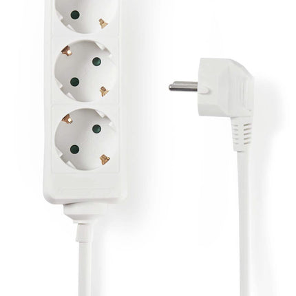 Nedis Stekkerdoos met randaarde, 16 A, 3-wegs, 1.5m