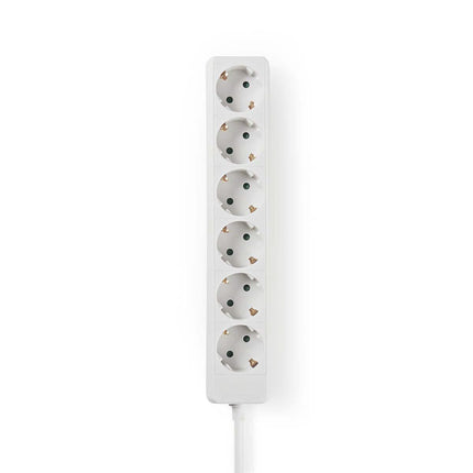 Nedis Stekkerdoos met randaarde, 16 A, 6-wegs, 3m