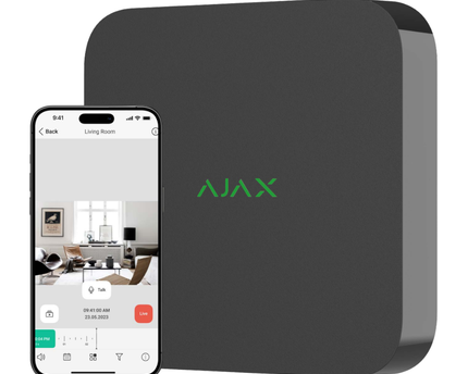 Ajax Systems Kit 4x Turret, NVR en bekabeling zwart