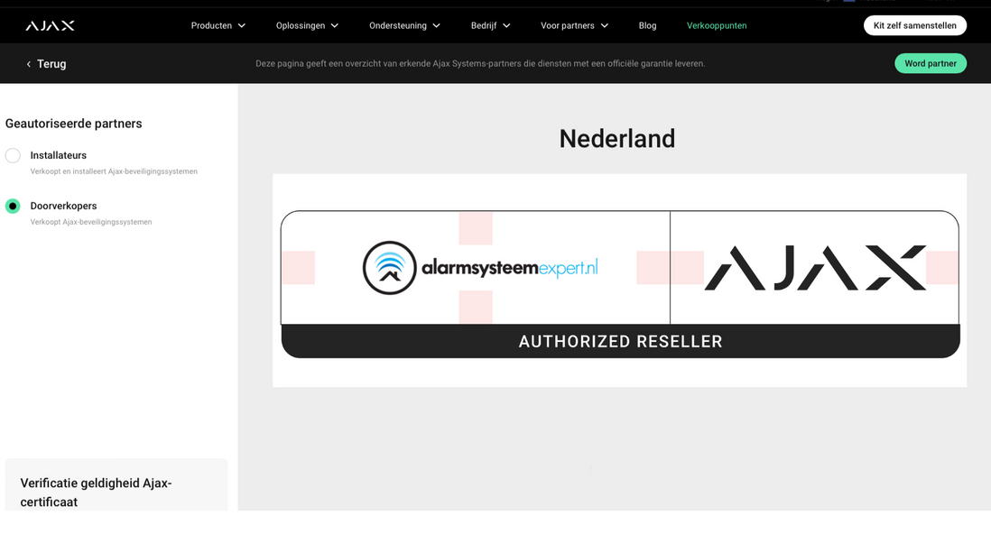 Ajax Systems Wallswitch inbouw schakelunit draadloos DEMO MODEL