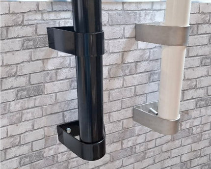 AlarmsysteemExpert.nl Cameramast 2 meter Ø 90mm met RVS muurbeugels