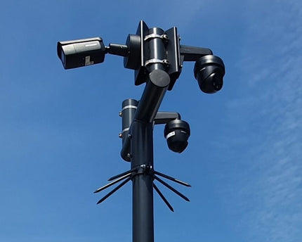 AlarmsysteemExpert.nl Cameramast T-stuk 90mm kleur zwart RAL9005