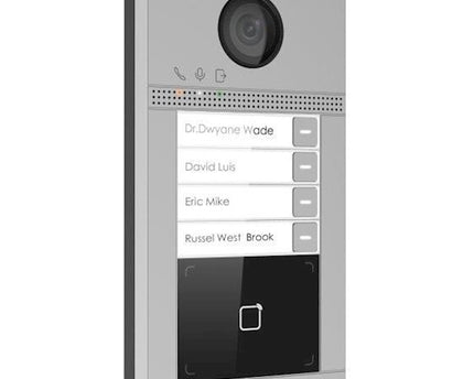 AlarmsysteemExpert.nl DS-KV8413-WME1/SURFACE Opbouw 4 beldrukkers IR verlichting PoE/12v Mifare kaartlezer