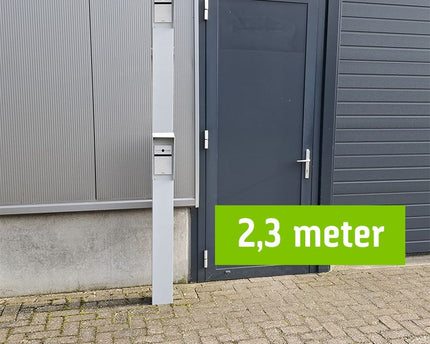 AlarmsysteemExpert.nl Intercomzuil 230cm, 15x15cm Dubbellaags gepoedercoat