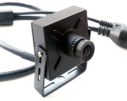 AlarmsysteemExpert.nl Pinhole IP camera 4Mp, 16mm telelens,  kijkhoek 22graden, PoE, Microfoon