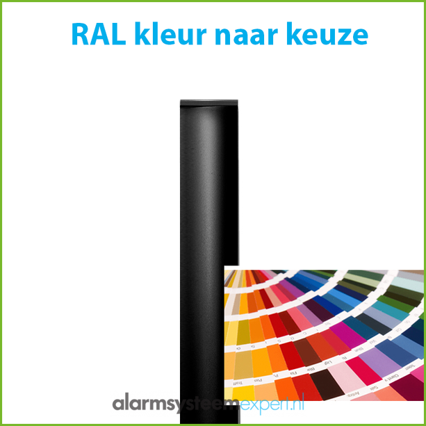AlarmsysteemExpert.nl Ronde cameramast met kantelanker 5 meter Ø 90mm