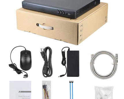 ASE Kit, 2x Turret, 8Mp 4K Ultra HD, ColorVu, met NVR en bekabeling
