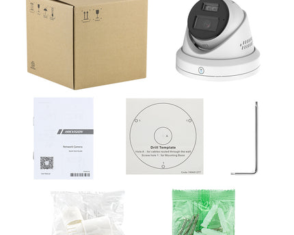 ASE T383-L/S, 8MP/4K Smart Hybrid-Light Turret camera, PoE, Micro sd slot, 2weg-audio, HIK-Oem