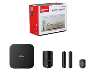 Dahua ART-ARC3800H-03-FW2(868) Alarm Kit Zwart, Hub 2 met WiFi, LAN en backup 4G sim slot