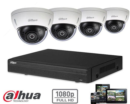 Dahua Full HD-CVI kit 4x dome 2 Megapixel camerabeveiliging set
