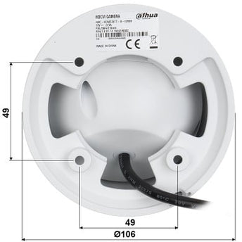 Dahua HAC-HDW2509TP-A-LED,  5MP, HD-CVI, Full Color Eyeball, 2.8mm Lens