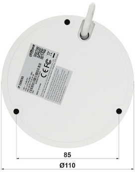 Dahua IPC-HDBW2441E-S | WizSense | Starlight 4 MP Dome | Micro SD slot | Microfoon | Poe | IR leds