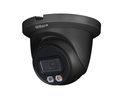 Dahua IPC-HDW2449TM-S-IL 4Mp 2.8mm H.265 Smart Dual Light Full Color, PoE  Black