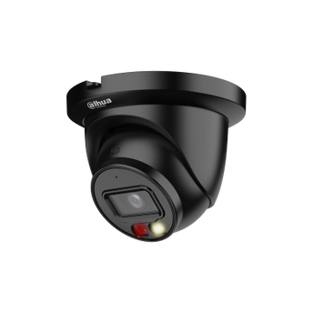Dahua IPC-HDW2449TM-S-IL 4Mp 2.8mm H.265 Smart Dual Light Full Color, PoE  Black