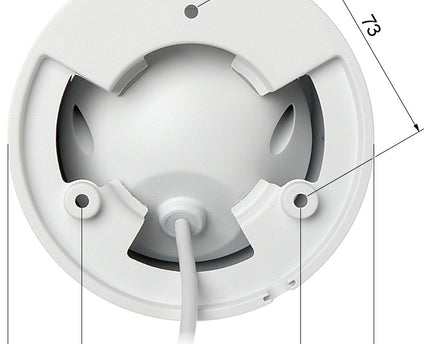 Dahua IPC-HDW2531RP-ZS Black 5MP WDR IR-Mini Dome camera varifocal lens, gemotorizeerd 2.7-13.5mm