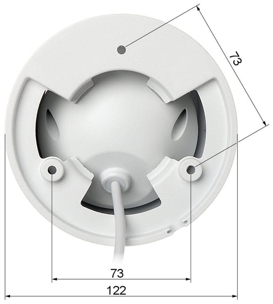 Dahua IPC-HDW2531RP-ZS Black 5MP WDR IR-Mini Dome camera varifocal lens, gemotorizeerd 2.7-13.5mm