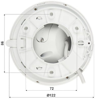 Dahua IPC-HDW2541TM-S-S2, 5MP Wizsense Turret IR leds 2.8mm, SD slot, Poe, Build in Mic.