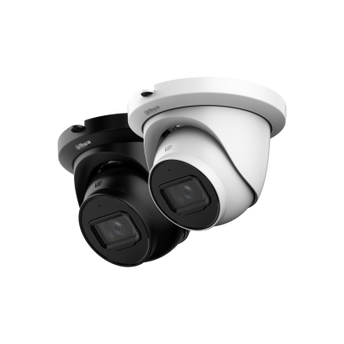 Dahua IPC-HDW2841TM-S Zwart | 8MP/4K Turret | WizSense | SD slot | PoE | IR-Leds | Build-in Mic.