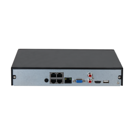 Dahua NVR2104HS-P-4KS3, 4 Kanaals Compact NVR, Ultra HD, PoE