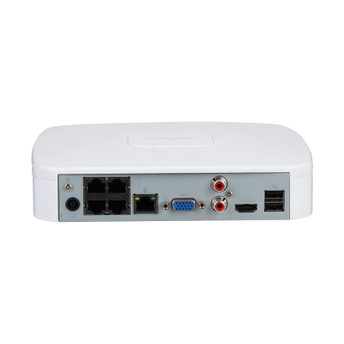 Dahua NVR4104-P-EI 1x LAN 4x PoE Geschikt voor 4 IP camera's