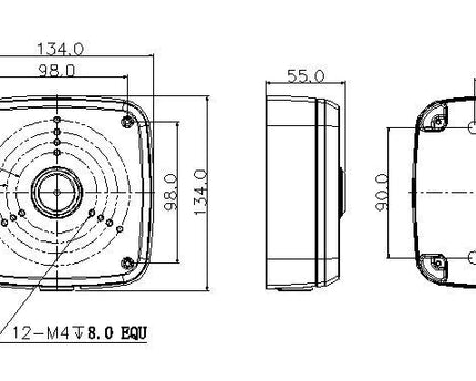 Dahua PFA122 montage box