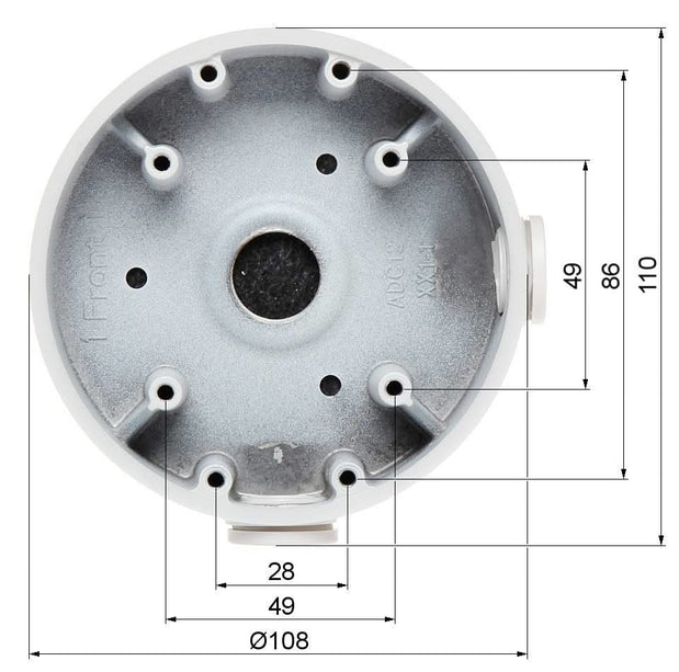 Dahua PFA139-B Montage box Zwart