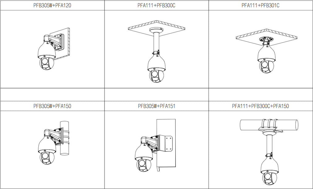 Dahua SD5A825GA-HNR 8MP Starlight PTZ Wizsense, autotracking,  25x optische zoom, incl. steun en voeding