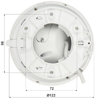 Dahua Set 3x Turret 4MP + Recorder & Bekabeling