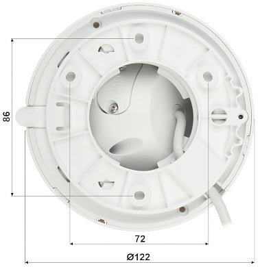 Dahua Set 4x Turret 8MP + Recorder & Bekabeling