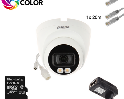 Dahua Stand Alone Camera Set  Full-Color met alle benodigdheden