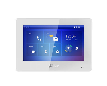 Dahua VTH5422HW Video Intercom 7" binnenpost PoE en 2-Draads