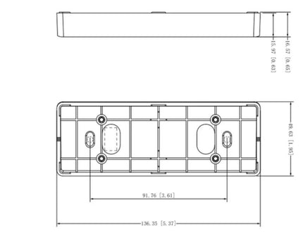 Dahua VTM22A, 15° Schuine steun voor VTO2311R-WP deurstation