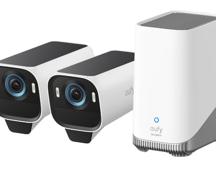 Eufy EufyCam S3 Pro, Duo Pack met HomeBase 3