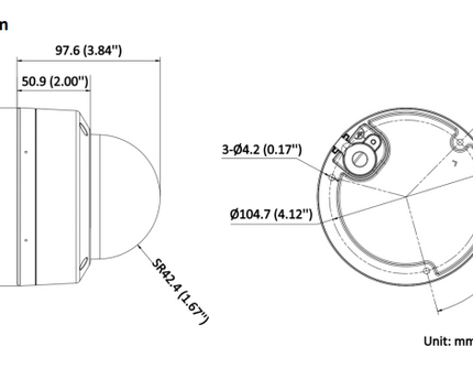 Hikvision DS-2CD2146G2H-ISU 2.8mm 4 MP DarkFighter AcuSense Dome Camera, PoE, Microfoon