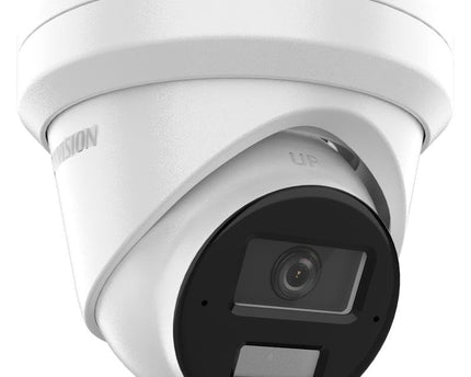 Hikvision DS-2CD2343G2-LI2U, 4MP Turret, Smart Hybrid Light, AcuSense, PoE, Micro SD slot, Microfoon
