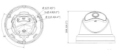 Hikvision DS-2CD2345G0P-I 4MP 180° Graden SD-slot IR-Led DEMO MODEL