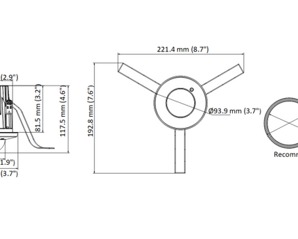 Hikvision DS-2CD2E43G2-U(2.8MM), 4 MP AcuSense Inbouw Mini Dome