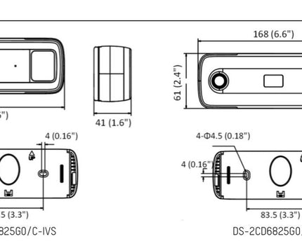 Hikvision DS-2CD6825G0/C-IS 2mp, Dual Lens, Binnencamera voor het tellen van mensen