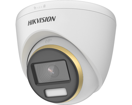 Hikvision DS-2CE72UF3T-E Colorvu TurboHD Coax-PoC 4K camera, Full Color beeld.