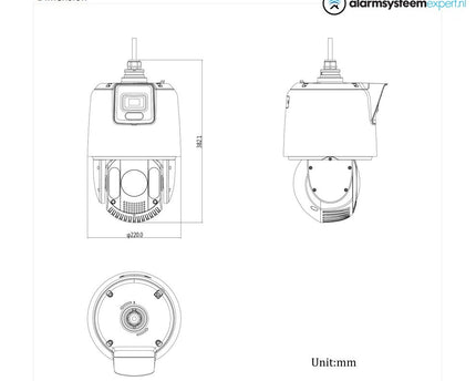 Hikvision DS-2SE7C425MW-AEB, 4MP Dual PTZ 25X zoom