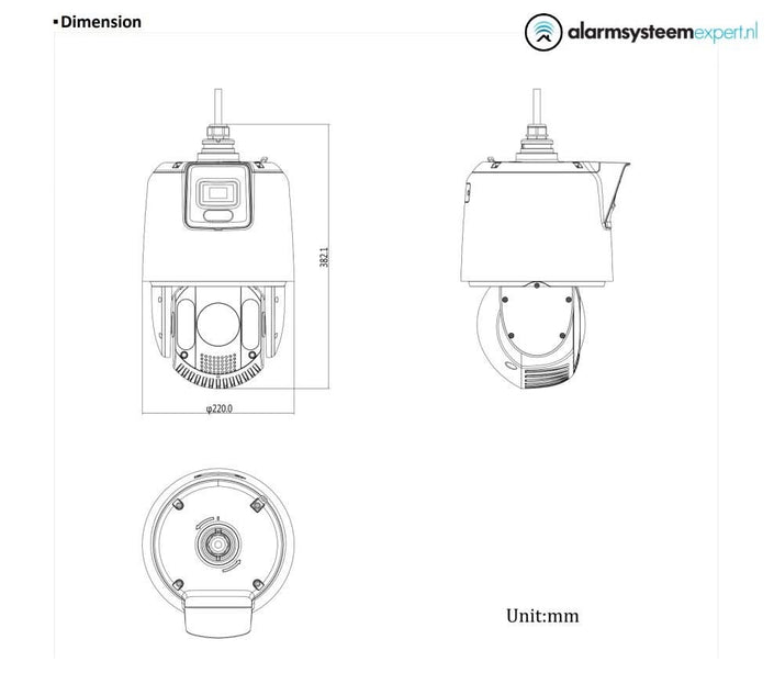 Hikvision DS-2SE7C425MW-AEB, 4MP Dual PTZ 25X zoom