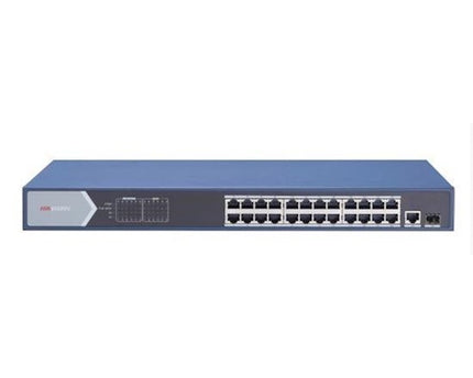 Hikvision DS-3E0526P-E, 25 Poorts, Gigabit switch, 24x PoE, 1xSFP