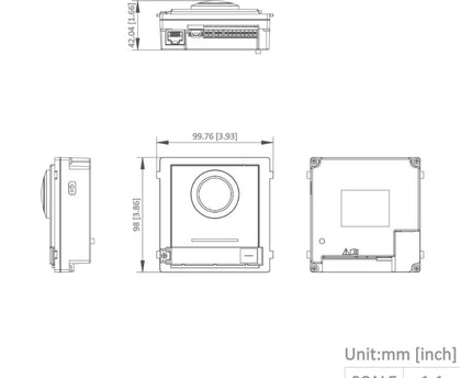 Hikvision DS-KD8003-IME1 (B) Buitenpost Cameramodule