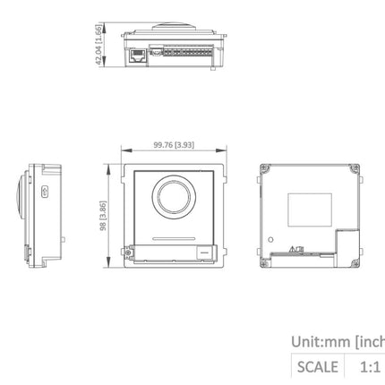 Hikvision DS-KD8003-IME1 (B) Buitenpost Cameramodule DEMO