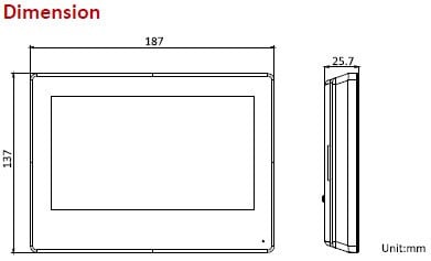 Hikvision DS-KH9310-WTE1 (B) Android Indoor Station PoE 7" Inch